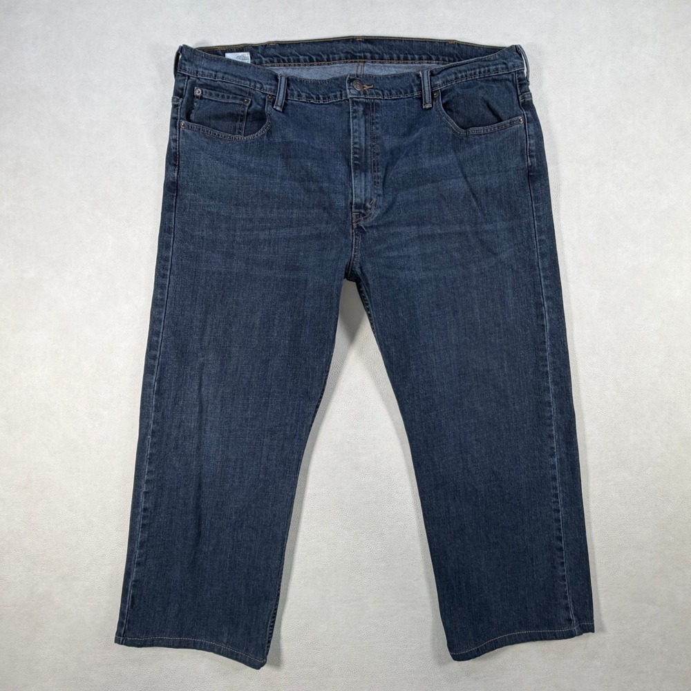 Levis 569 Loose Straight Jeans Mens 42x28 Dark Wash Blue Denim Pants 00569-0165